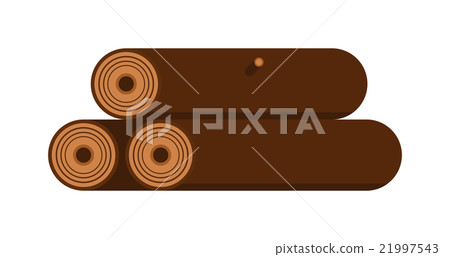 Stack of nine wooden logs firewood lumber tree cut Stack of nine wooden logs firewood lumber tree cut 21997543