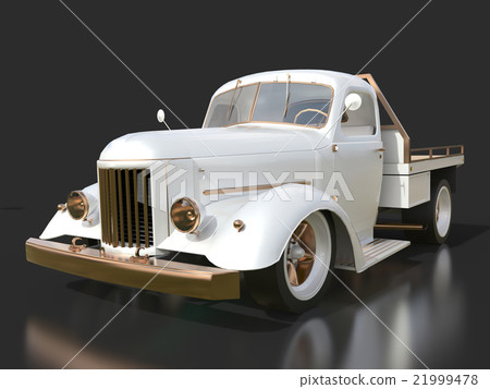 Old restored pickup. Pick-up in the style of hot 21999478