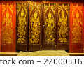 Ancient painted door  at Doi suthep Temple 22000316
