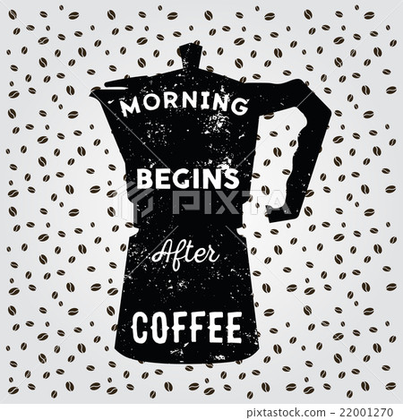 Realistic italian metalic coffee maker 22001270