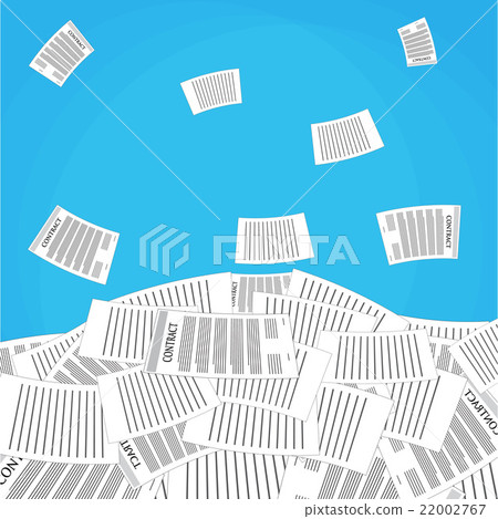 pile of office papers pile of office papers 22002767
