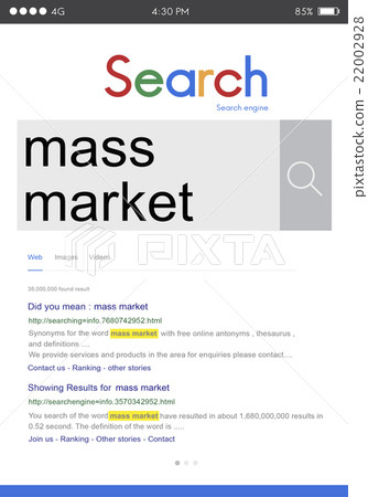 Mass Market Commercial Production Business Concept 22002928