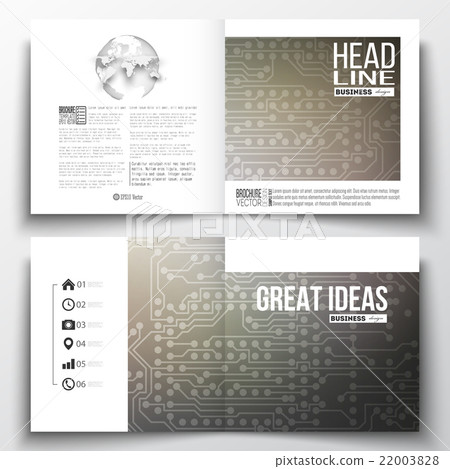 Vector set of square design brochure template Vector set of square design brochure template 22003828