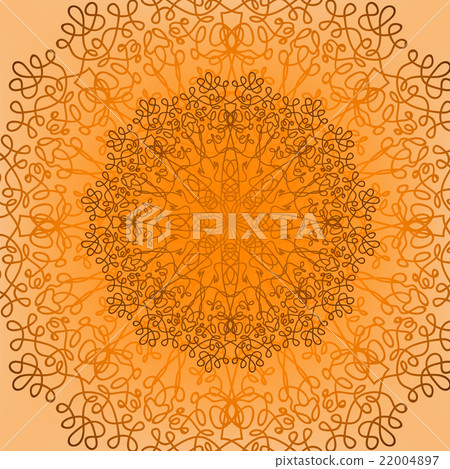Round Ornamental Geometric Doily Pattern Round Ornamental Geometric Doily Pattern 22004897