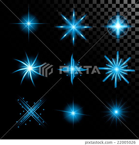 Creative concept Vector set of glow light effect 22005026
