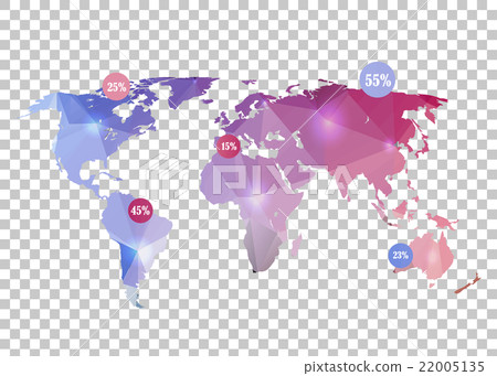 Abstract creative concept vector map of the world 22005135