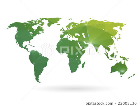 Abstract creative concept vector map of the world 22005136