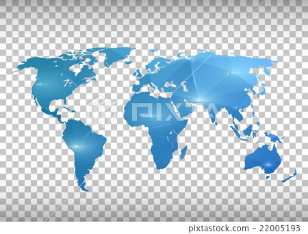 Abstract creative concept vector map of the world Abstract creative concept vector map of the world 22005193