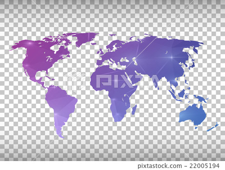 Abstract creative concept vector map of the world Abstract creative concept vector map of the world 22005194