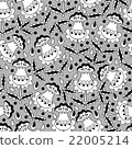 Floral seamless pattern background. 22005214