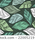 Seamless background with leafs 22005219