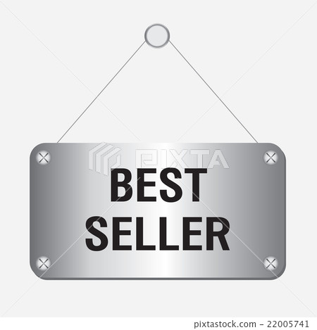silver metallic best seller sign - Stock Illustration [22005741] - PIXTA