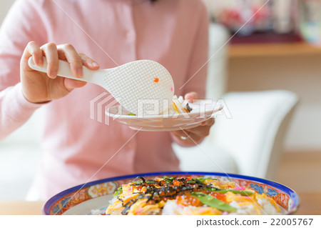 hinamatsuri, person, chirashizushi 22005767