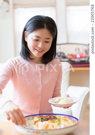 chirashizushi, the puppet festival, girls' festival 22005768