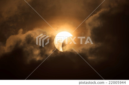 Partial solar eclipse on 9 of March 2016 Thailand Partial solar eclipse on 9 of March 2016 Thailand 22005944