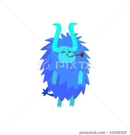 Blue Furry Childish Monster 22006505