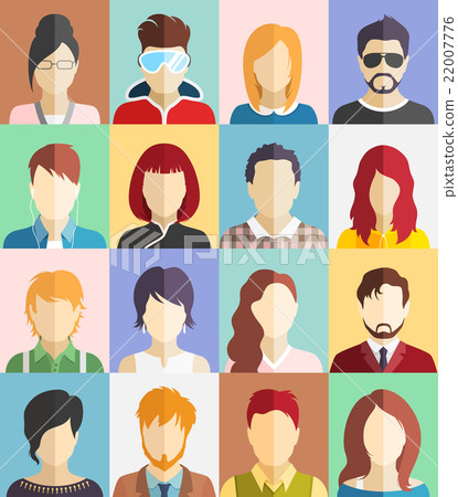 Set of Avatars Icons  Avatar, Icon, People icon