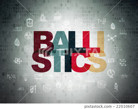 Science concept: Ballistics on Digital Data Paper 22010607