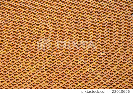 Asian brown ceramic roof tiles texture 22010696