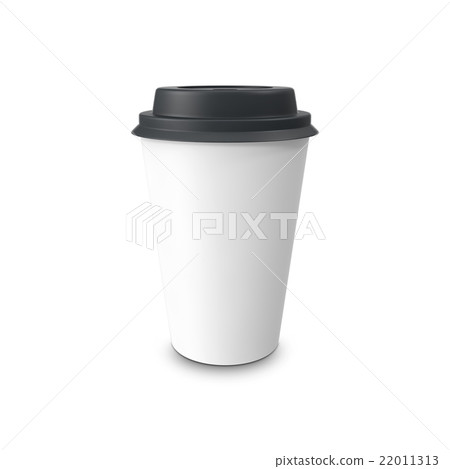 Blank paper coffee cup isolated on white Blank paper coffee cup isolated on white 22011313