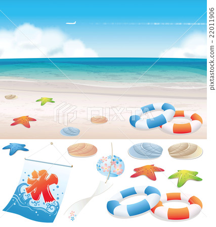 Seaside summer icon 22011906