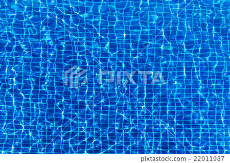Water surface background in blue swimming pool 22011987