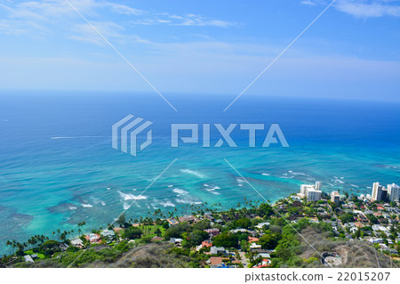 夏威夷街和大海 22015207