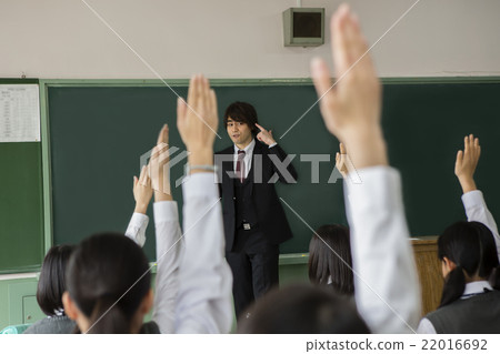 Teachers and girls in class during class 22016692