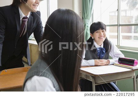 Teachers and girls in class during class Teachers and girls in class during class 22017295