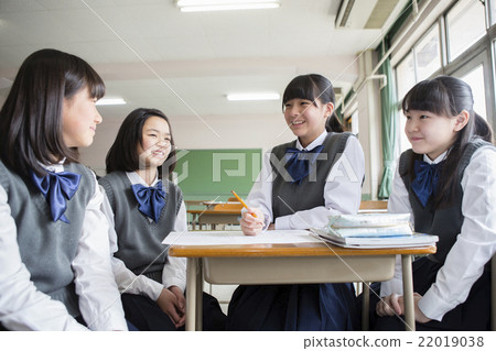 Discussing girls students Discussing girls students 22019038