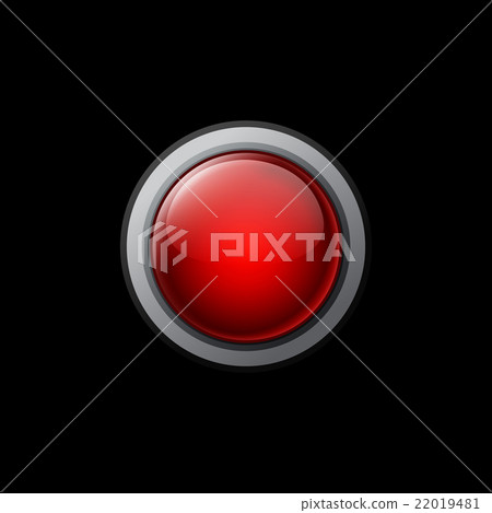 Big red button, vector illustration Big red button, vector illustration 22019481