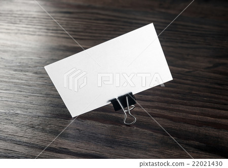 Business card in paper clip 22021430