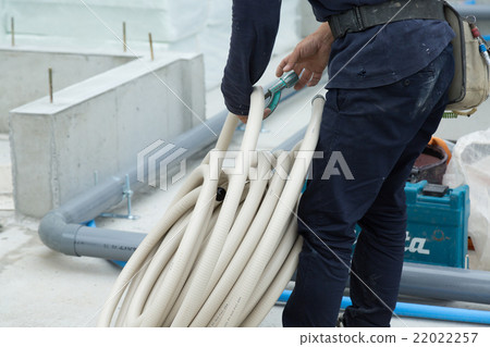 Housing foundation construction gas piping 22022257