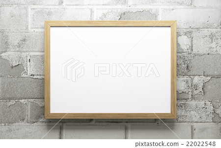 Wooden frame 3d rendering Wooden frame 3d rendering 22022548