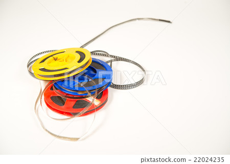 Super 8 film in two colored bobbins 22024235