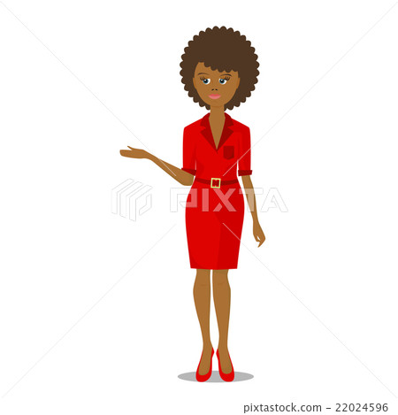 african black woman in red 22024596