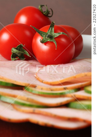 Tomatoes on ham Tomatoes on ham 22027410