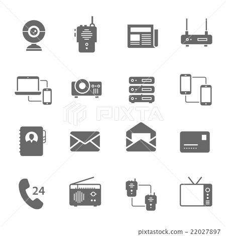 Icon set - communication devices 22027897