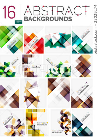 Collection of abstract backgrounds - Stock Illustration [22029174] - PIXTA