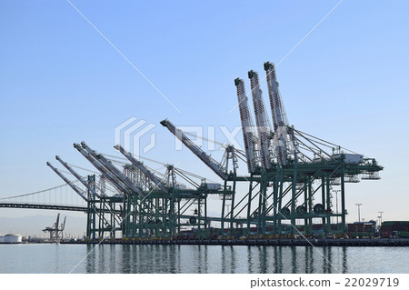 Port of Los Angeles container crane mega gantry crane Port of Los Angeles container crane mega gantry crane 22029719