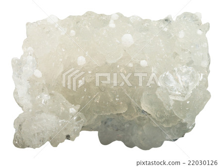 raw prehnite gemstone with white Okenite crystals 22030126