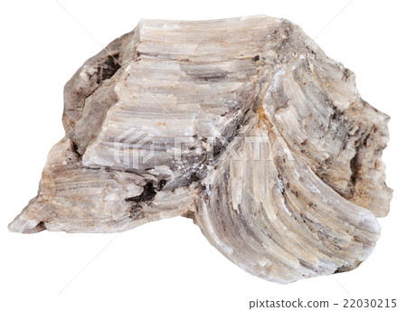 piece of raw Baryte (barite) rock isolated 22030215