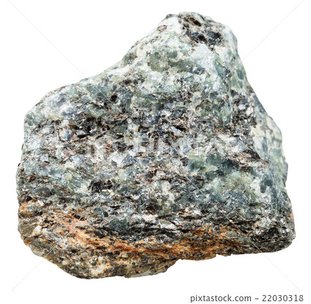 stone with nepheline and biotite in syenite 22030318