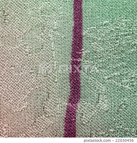 textile - green and magenta painted silk fabric 22030456