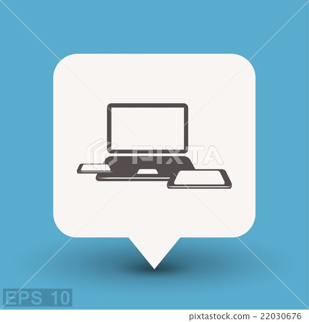 Pictograph of computer - Stock Illustration [22030676] - PIXTA
