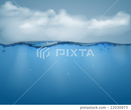Underwater part and clouds.vector illustration Underwater part and clouds.vector illustration 22030973