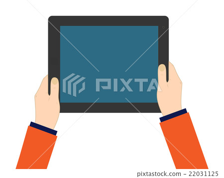 hand holding hi-tech computer communication device hand holding hi-tech computer communication device 22031125
