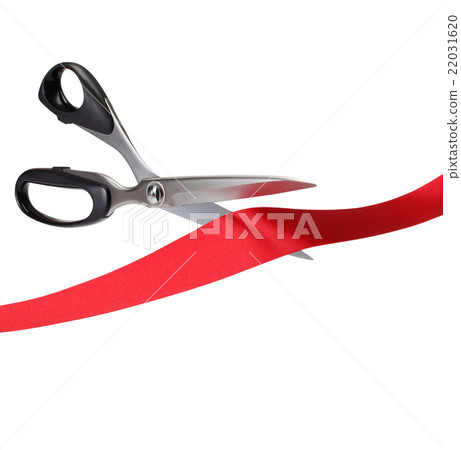 Tape cut / red ribbon and scissors 22031620