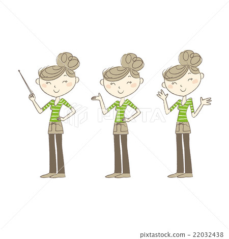 Women of various facial expressions and poses Women of various facial expressions and poses 22032438