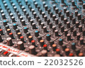 Sound recording equipment. Music mixer controls 22032526